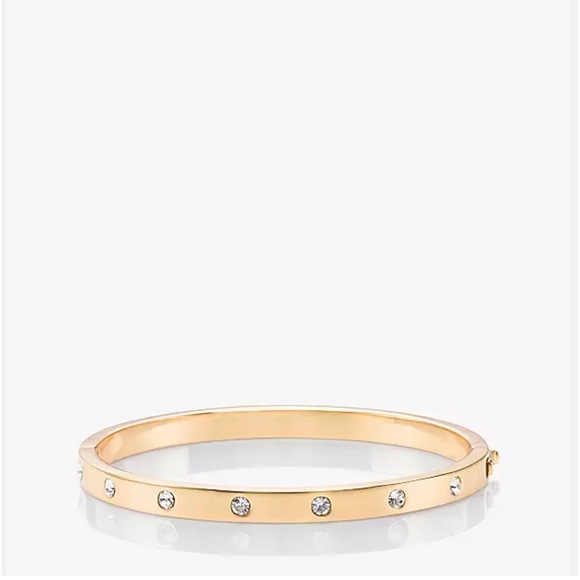 kate spade Jewelry Kate Spade Set In Stone Cream Enamel And Crystal